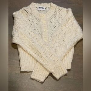 Size FR36 Rouje Paris cream mohair cardigan